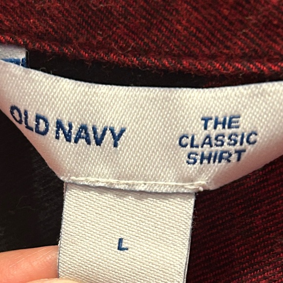 Women’s Old Navy Flannel Red & Black Buffalo Plaid Shirt Large - Picture 2 of 10